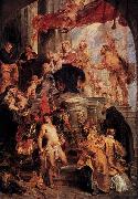 Virgin and Child Enthroned with Saints Peter Paul Rubens